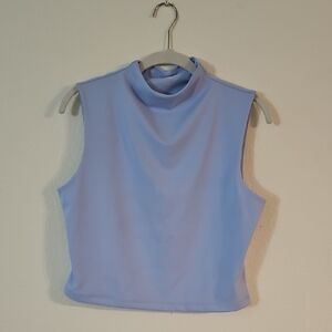 Express Light Purple Sleeveless Crop Top